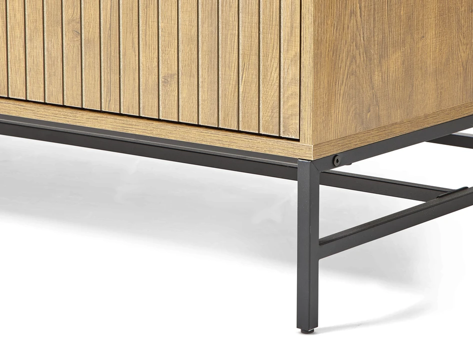 Tino - Garderob med 4 dörrar, 99x60x200 cm - Beige