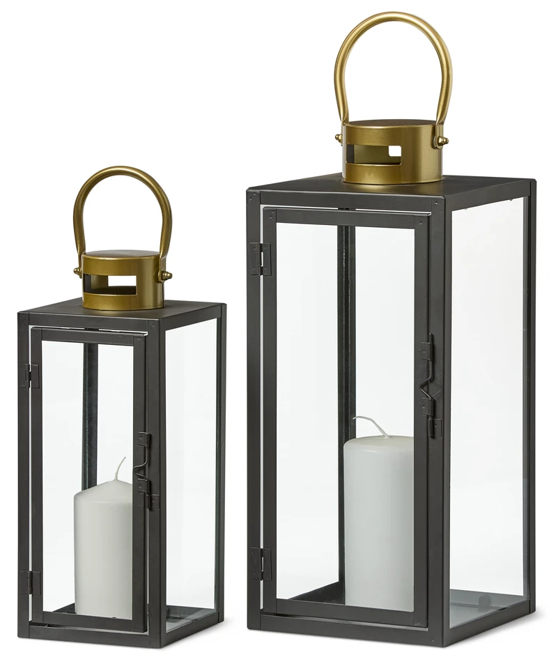 Ängsö - Lanterna, 2-pack - Svart