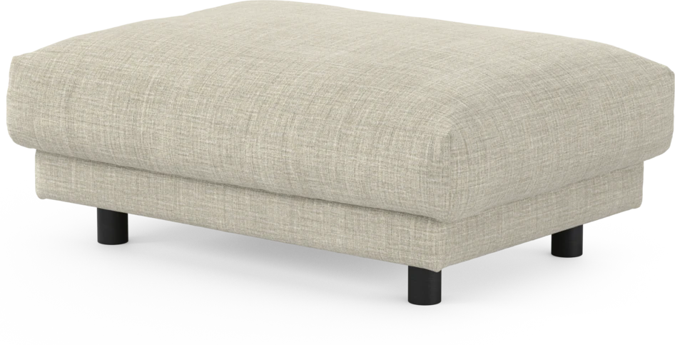 Cherrie - Fotpall 100, fast klädsel - Beige