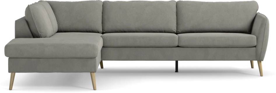 County - 2,5-sits soffa med divan vänster - Grå
