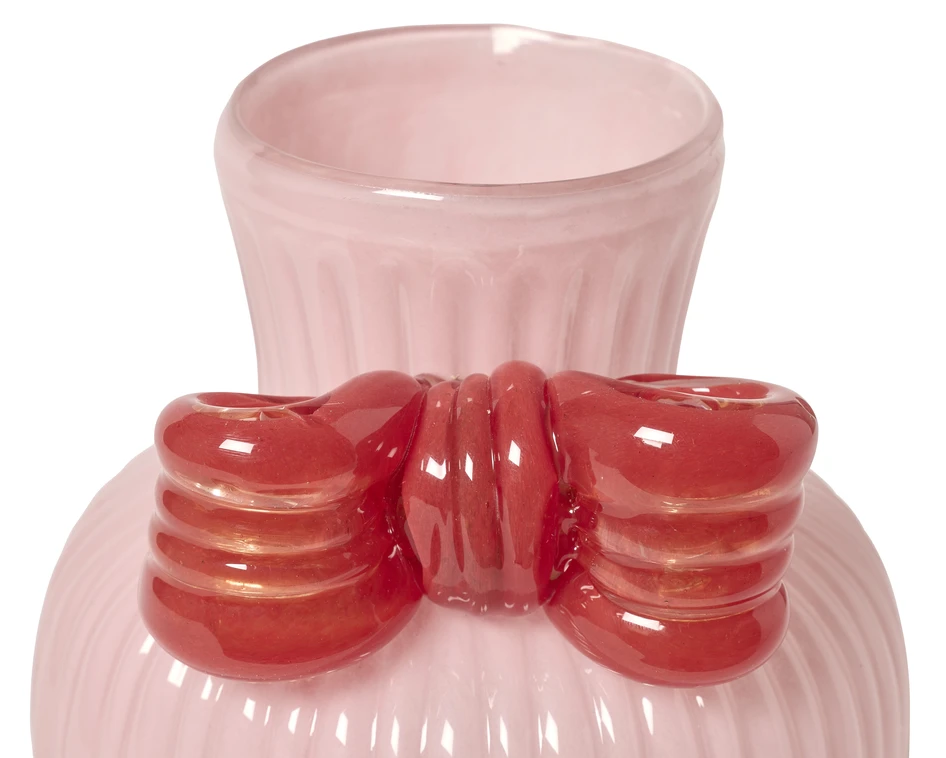 Bow - Vas, H 20,8 Ø 14,5 cm - Rosa