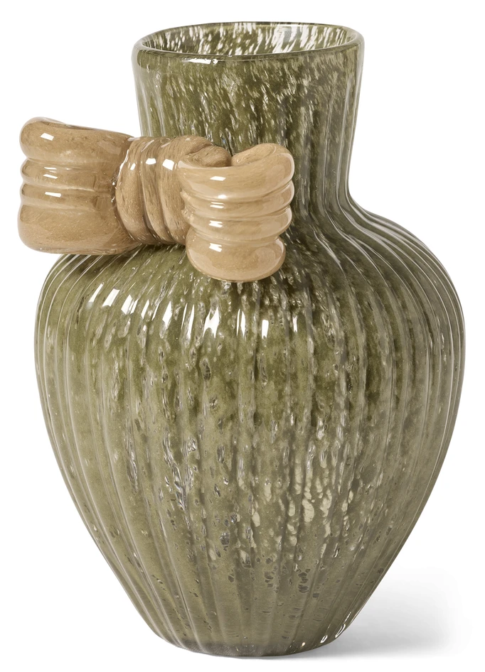 Bow - Vas, H 20,8 Ø 14,5 cm - Grön