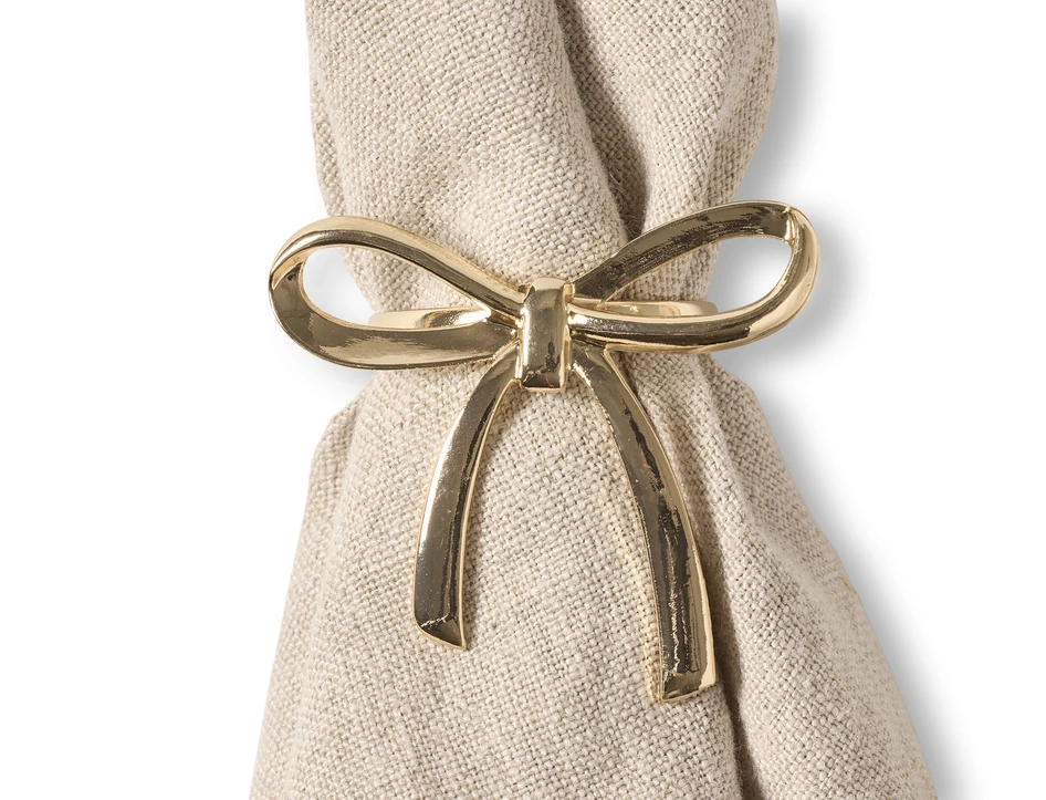 Ribbon - Servettring 4-pack, Ø 3,5 cm - Gul