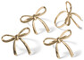 Ribbon - Servettring, Ø 3,5 cm, 4-pack - Gul