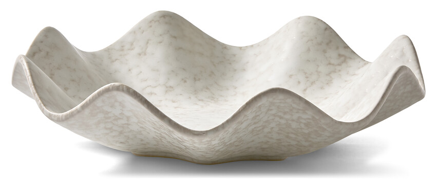 Sammy - Fat, H 7,8 Ø 32,5 cm - Beige