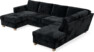 Friday - 3-sits soffa med schäslong vänster och divan höger - Blå