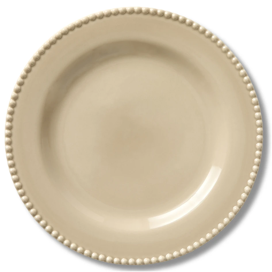 Leonor - Assiett, Ø 23 cm - Beige