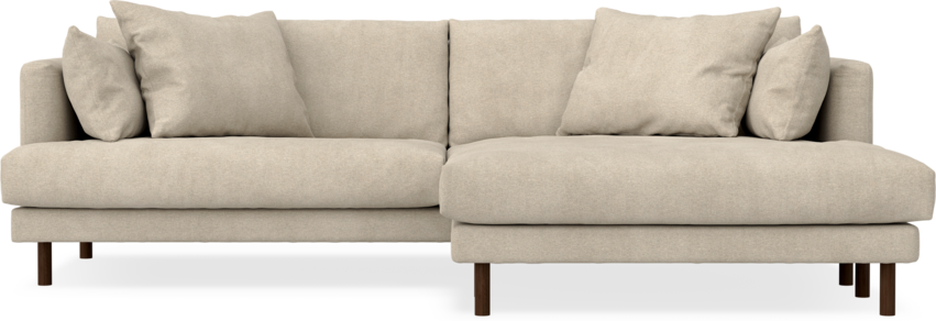 Harper - 4-sits med schäslong XL höger - Beige