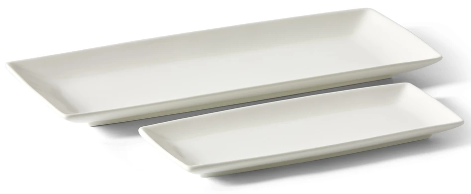 Alwa - Serveringsfat, 20,2x8,6x1,5 cm - Vit