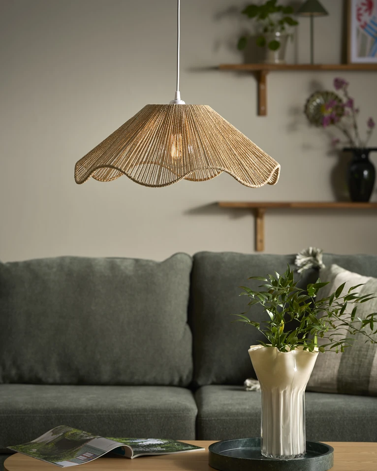 Minna, Taklampskärm H20 Ø50 cm