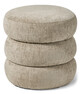 Boris - Puff, Ø 41 cm med förvaring - Beige