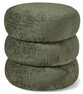Boris - Puff, Ø 41 cm med förvaring - Grön