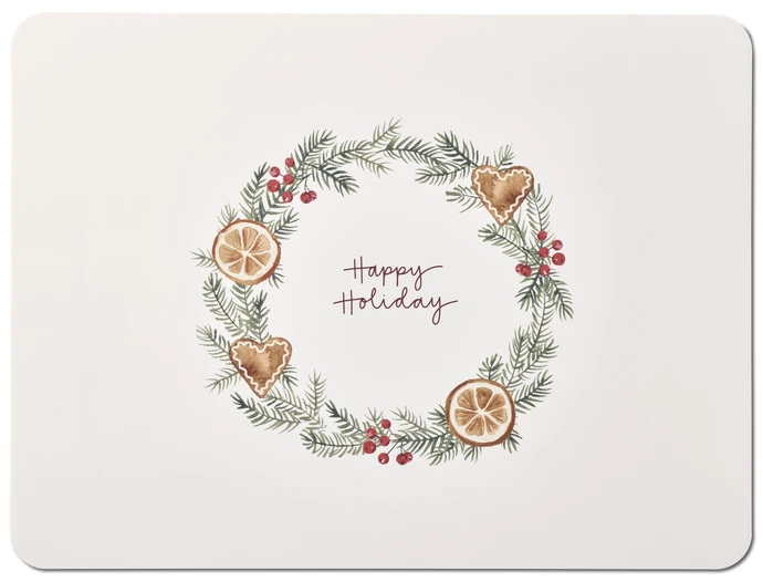 Happy holiday, Tablett i plast, 30x40 cm