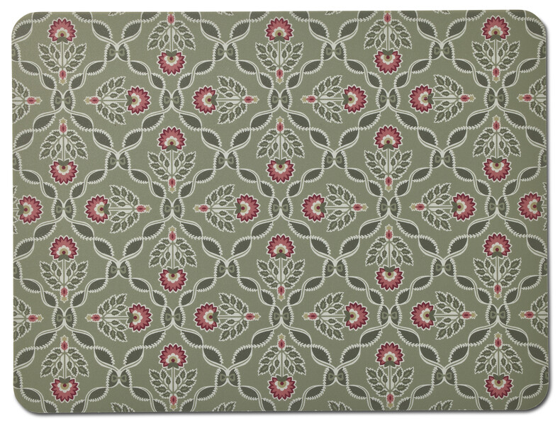 Minna - Tablett i plast, 30x40 cm - Grön