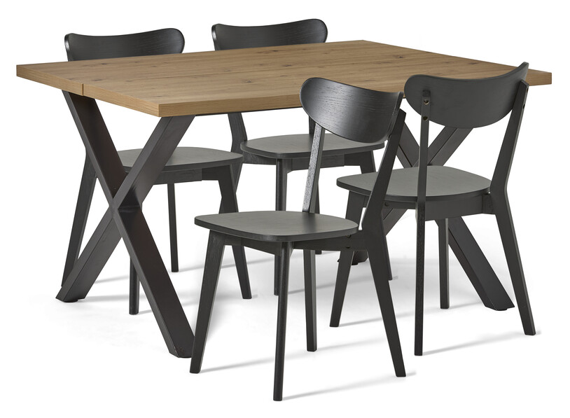 Veneto - Matgrupp med 4 stolar Ludvig - Beige