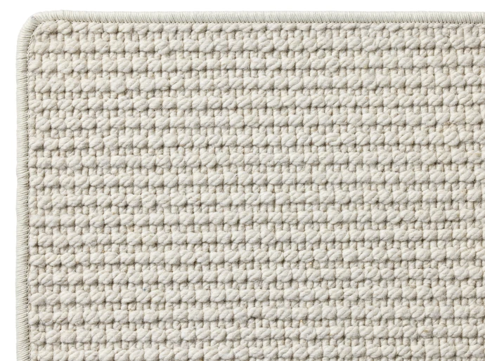 Zeb, Måttbeställd matta vit, langetterad kant. Pris/Kvm. Pris/Kvm