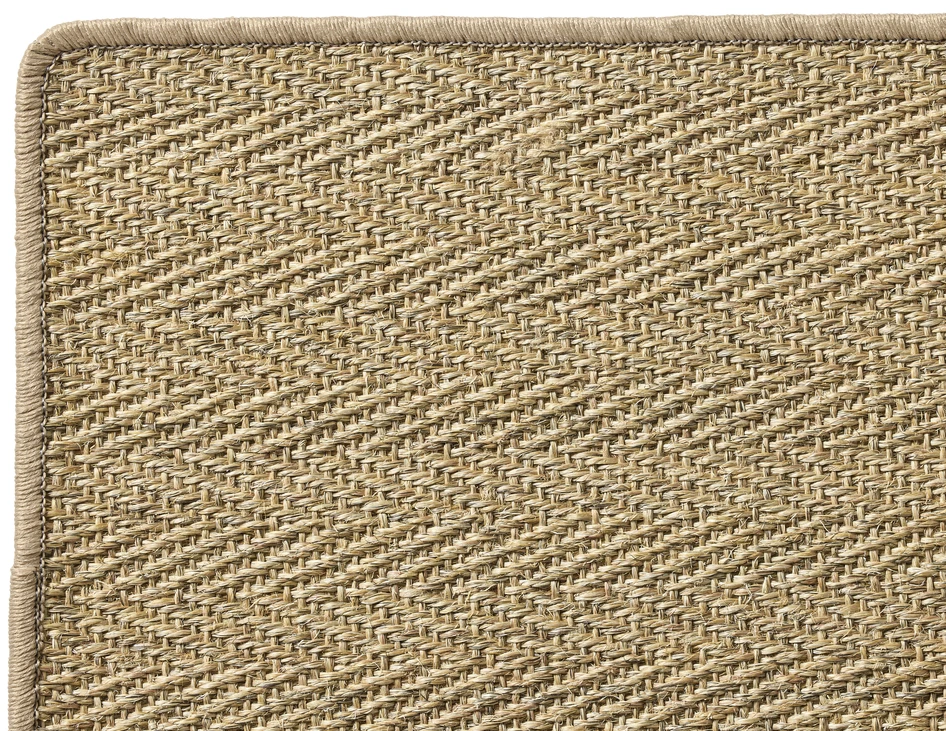 Zeta - Måttbeställd matta natur, langetterad kant. Pris/Kvm - Beige