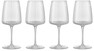 Exclusiva - Vinglas, H 21,6 Ø 9,2 cm, 53,5 cl, 4-pack - Vit
