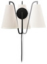 Lou - Vägglampa, B14 H28 cm - Vit