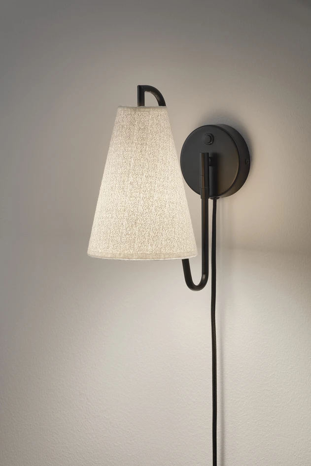 Lou - Vägglampa, B14 H28 cm - Vit