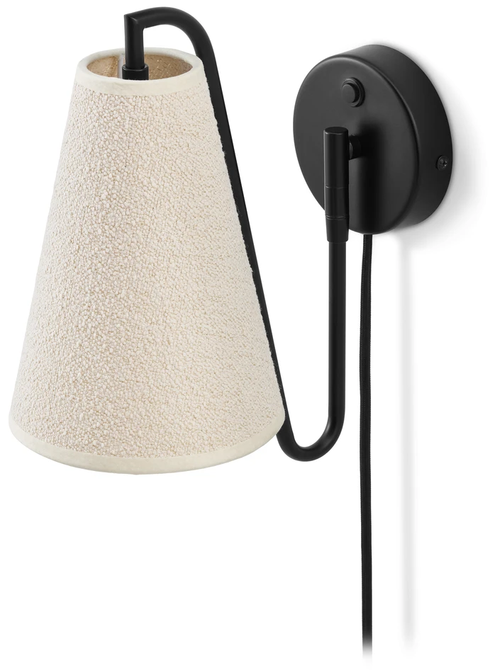 Lou - Vägglampa, B14 H28 cm - Vit