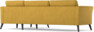 Bridge - 3-sits soffa med schäslong höger - Gul