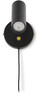 Hubble - Vägglampa, B12 H15 cm - Svart