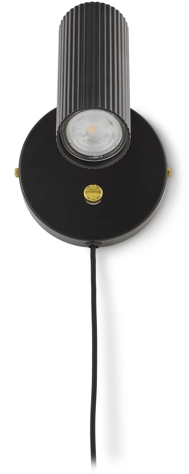 Hubble - Vägglampa, B12 H15 cm - Svart