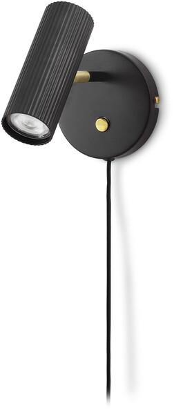 Hubble - Vägglampa, B12 H15 cm - Svart