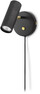 Hubble - Vägglampa, B12 H15 cm - Svart