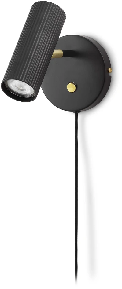 Hubble - Vägglampa, B12 H15 cm - Svart