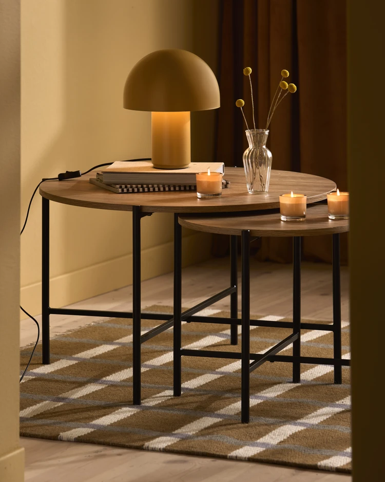 Shape - Satsbord, H44 Ø 50/ H47 Ø 80 cm - inspiration