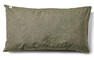 Majken - Örngott till hotellkudde i garnfärgat bomullsflanell, 50x90 cm - Grön