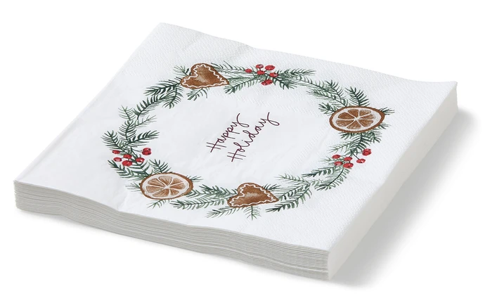 Happy holiday, Servett, 33x33 cm, 20-pack