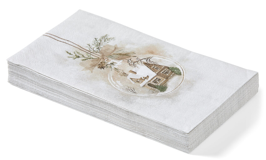 Winter - Servett, 33x40 cm, 20-pack - Beige