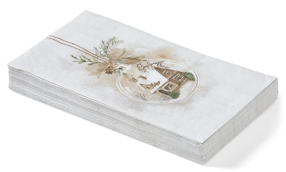 Winter - Servett, 33x40 cm, 20-pack - Beige