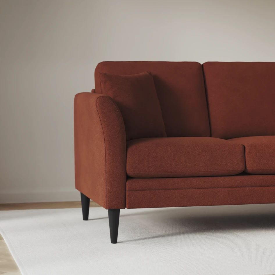 Eden - Hörnsoffa, 2+2-sits - Orange