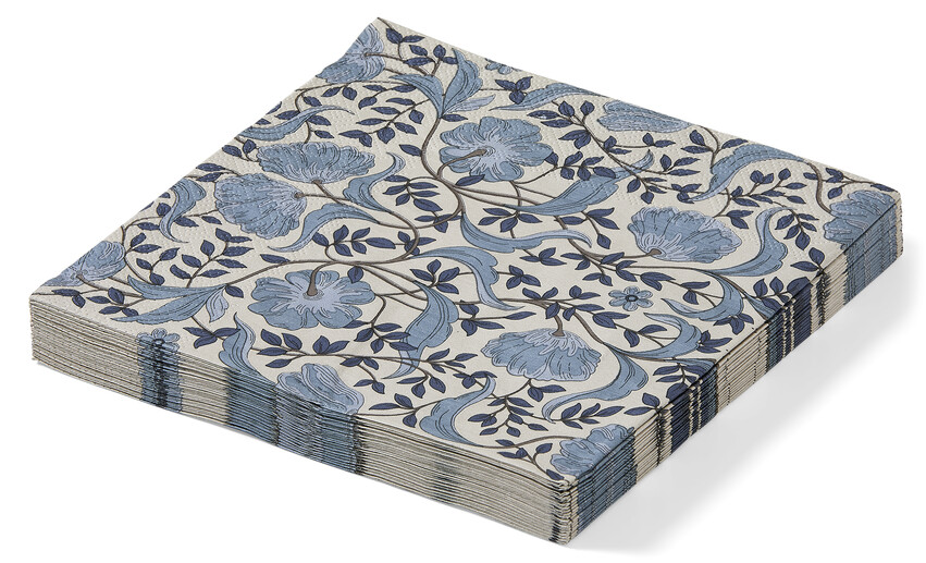 Melina - Servett, 33x33 cm, 20-pack - Blå