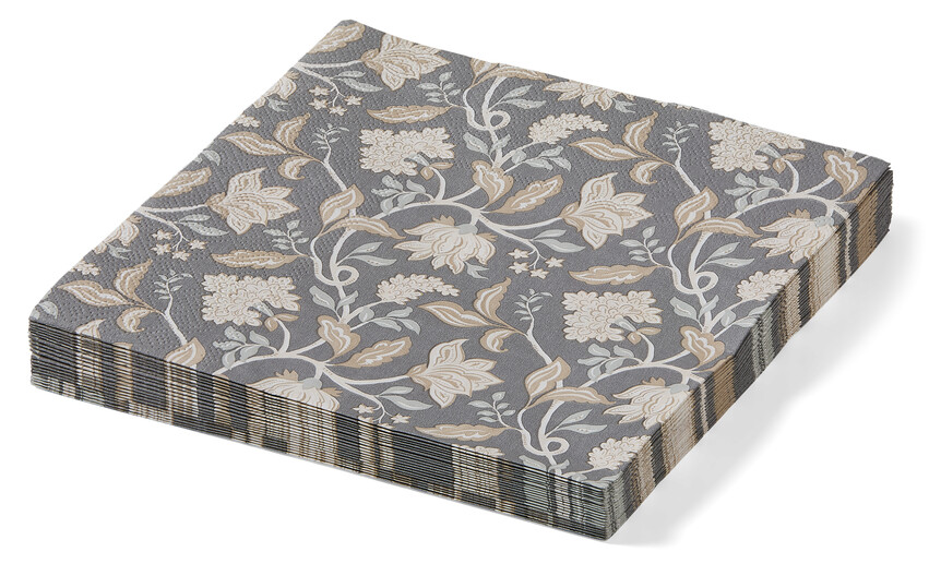 Anju - Servett, 33x33 cm, 20-pack - Grå