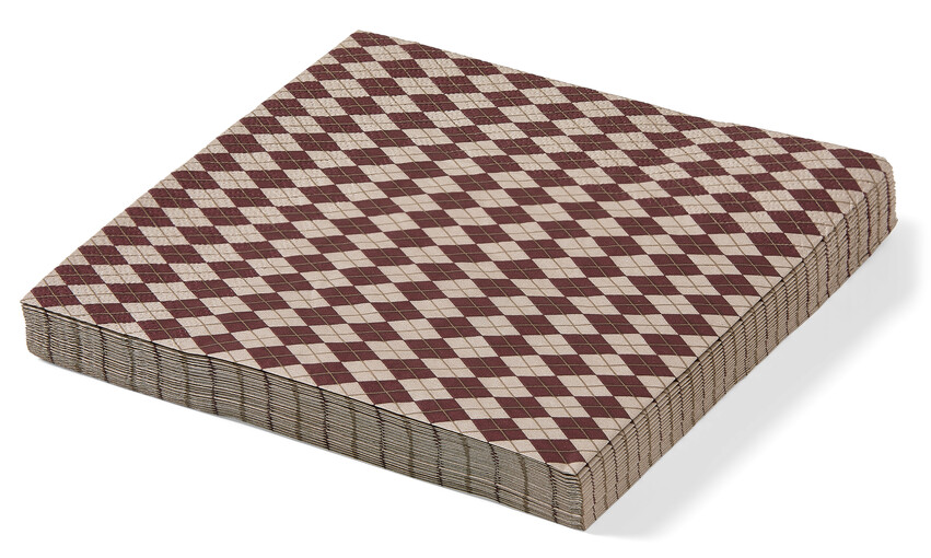 Harlequin - Servett, 33x33 cm, 20-pack - Röd