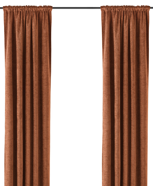 Carla - Gardin, 140x300 cm, 2-pack - Orange