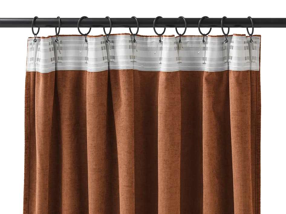 Carla - Gardin, 1-pack, 290x300 cm - Orange