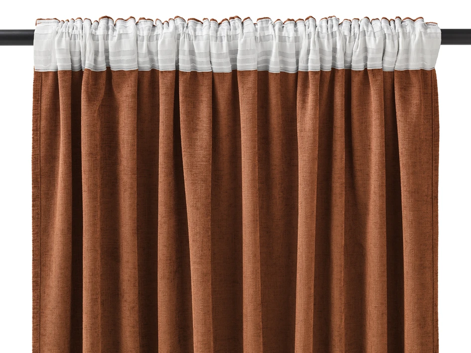 Carla - Gardin, 1-pack, 290x300 cm - Orange