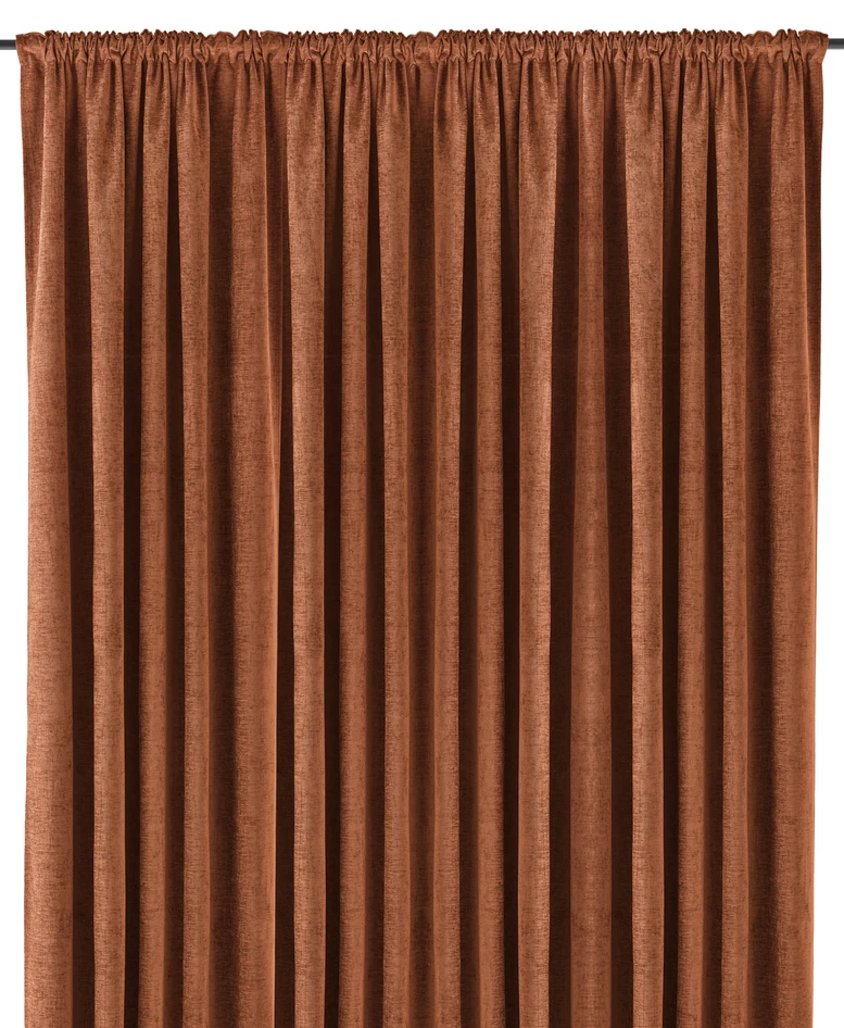 Carla - Gardin, 1-pack, 290x300 cm - Orange