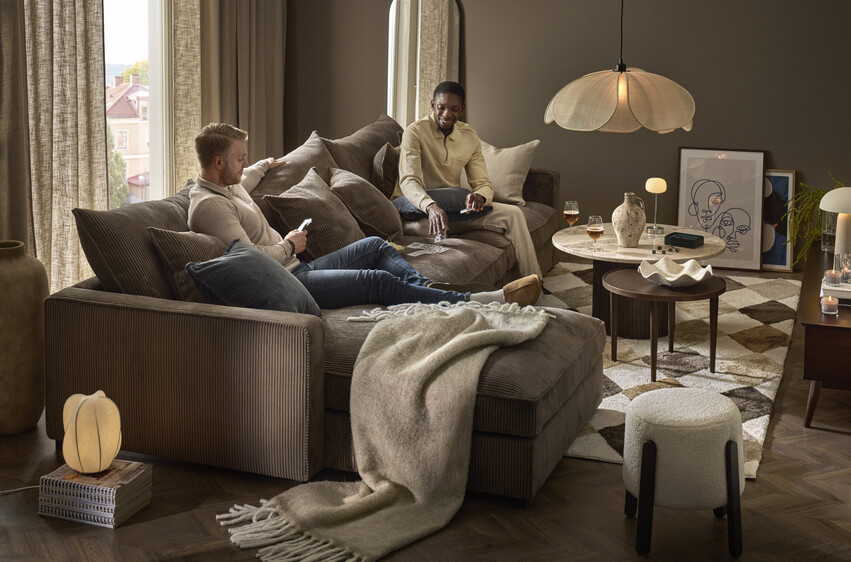 Rossi - 3-sits soffa med schäslong vänster - inspiration