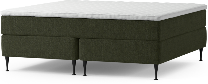 Delux Exclusive - Kontinentalsäng, dubbelsäng med bäddmadrass och sängben