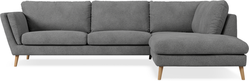Madison Lux - 3-sits soffa med divan höger - Vit