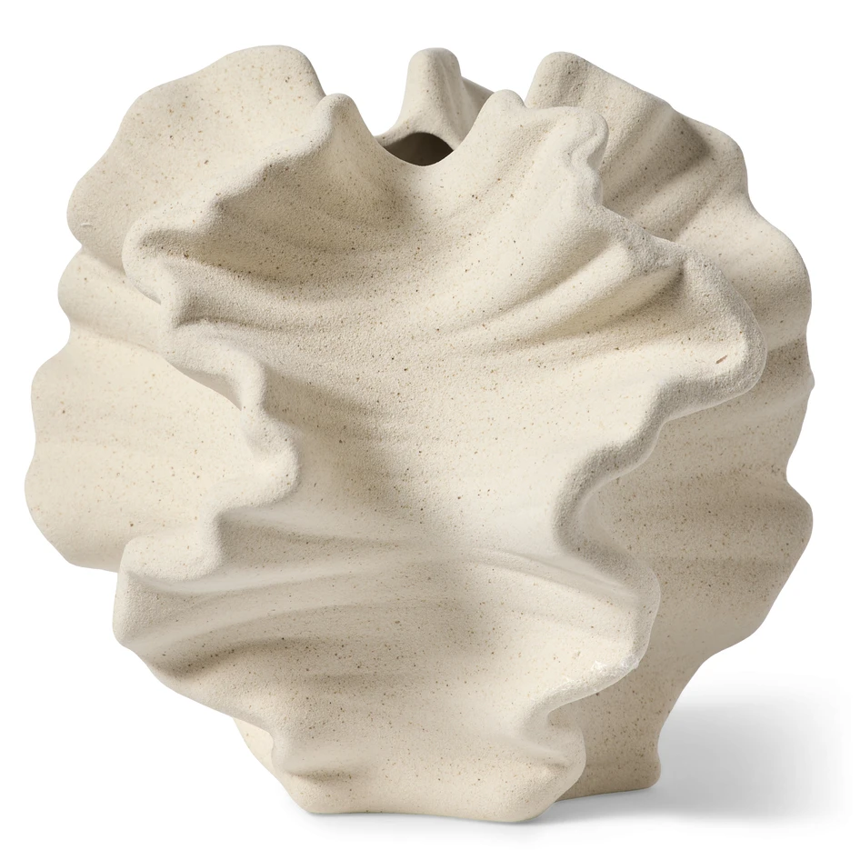 Korall - Vas, H 16 Ø 17 cm - Beige