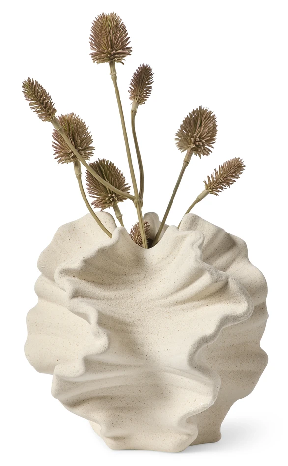 Korall - Vas, H 16 Ø 17 cm - Beige