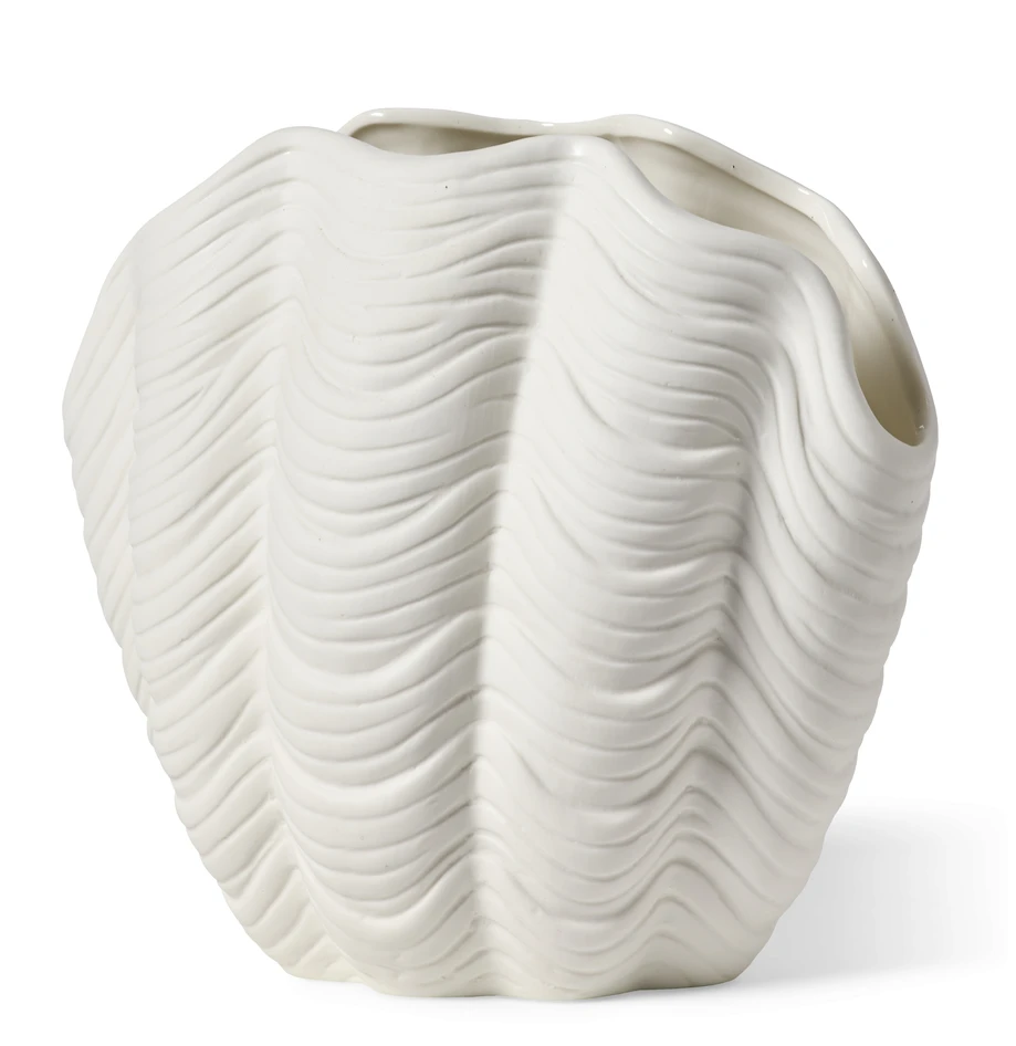 Shell - Vas, L22,5 B15 H20 cm - Vit